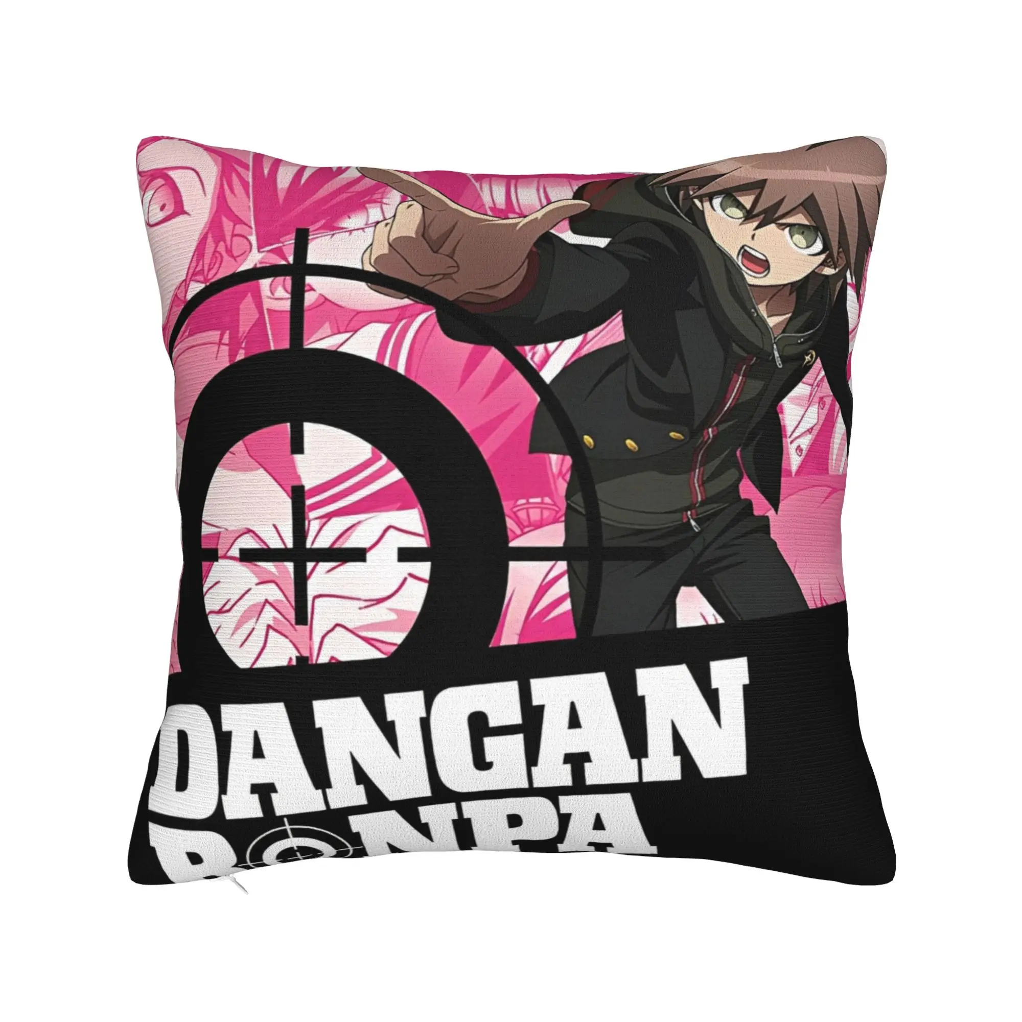 غطاء وسادة للديكور Danganronpa انمي ياباني اكسسوارات المنزل رمي كيس وسادة غطاء مربع متعدد الحجم
