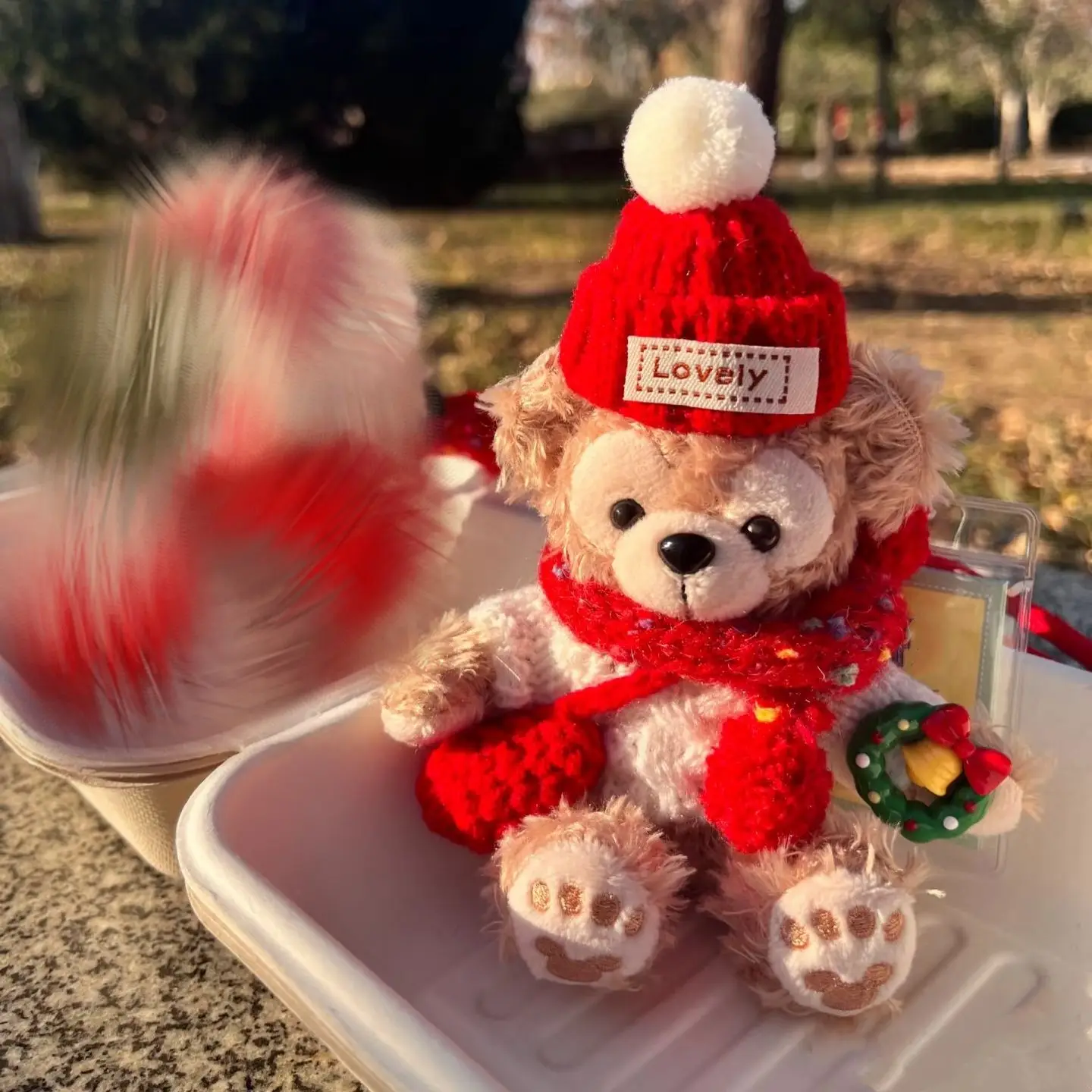 Disney Shelliemay Duffy Sweater Series Soft Plush Filling Doll Backpack Hanging Ornaments Keychain Decoration Girl Birthday Gift