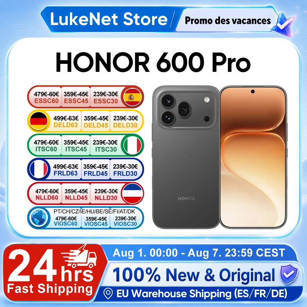 Teléfono Inteligente HONOR 600 Pro 5G, Snapdragon 8 Elite, IA de 200MP, Ultra N…
