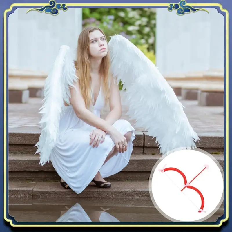 Fiesta Carnaval danza Cosplay flechas de Cupido flechas de diosa Ángel Halo algodón rojo + flecha de Cupido de espuma 1 Uds