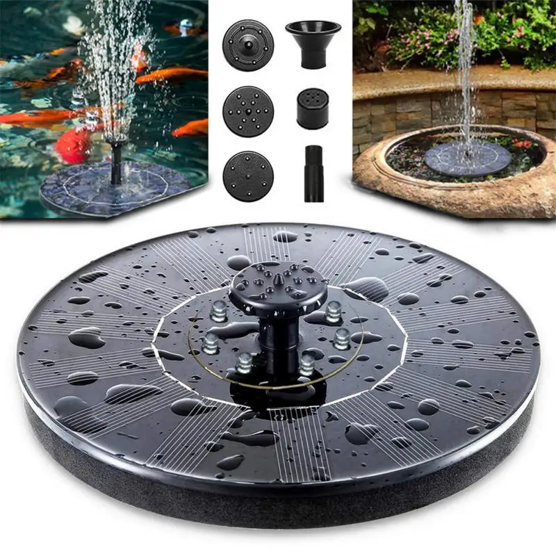 Mini Solar Wasser brunnen Pool Teich Wasserfall Brunnen Garten Dekoration Outdoor Vogel Bad Solar
