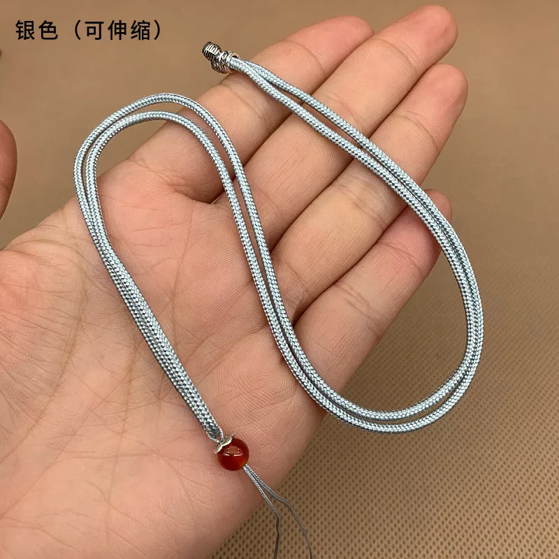 10 قطعة اليد محبوك قلادة الحرير الموضوع عقدة الحبل ل قلادة طويلة الحبل اليدوية سترة قلادة حبل اليشم مجوهرات اكسسوارات