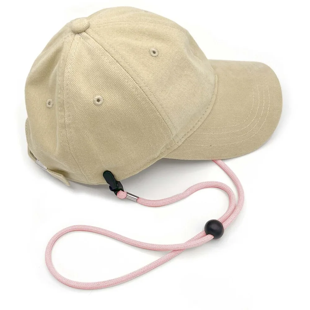 1Pc Elastic Hat Retainer Anti-lost Windproof Hat Strap Adjustable Hat Chin Cord Removable Hat Wind Rope Sun Hat Lanyard