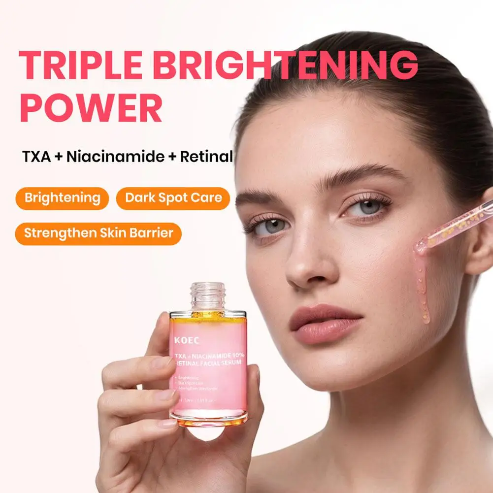 0.1% Retinal & NAD Lift Firming Facial Serum,Nourishing Glow Skin Essence for Rough Dull Skin, 10% Niacinamide&Retinal Essence