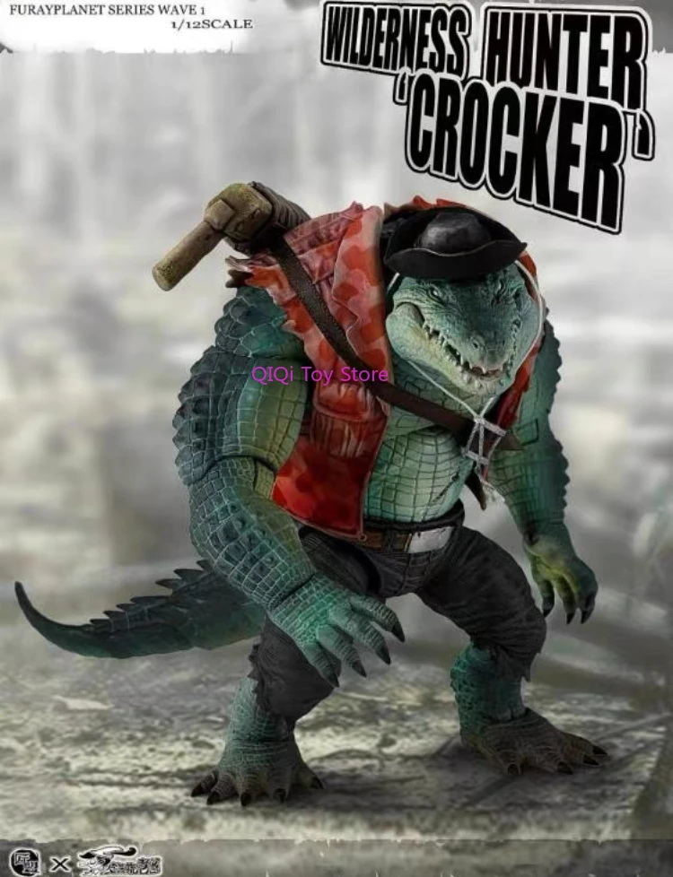 In Stock Craftsman's League Limited Exotic Wilderness Hunter Crocker Fury Planet Motable Doll Cowboy Crocodile