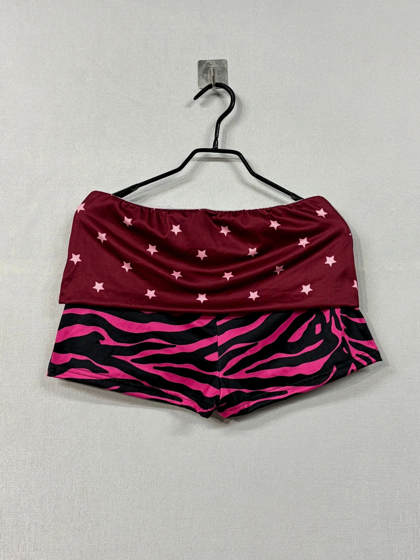Y2K Women Mini Summer Sexy Layered Low Rise Gyaru Scene Star Zebra Print Shorts Bloomers Short Pants Hot Bottom 2000s Clothes