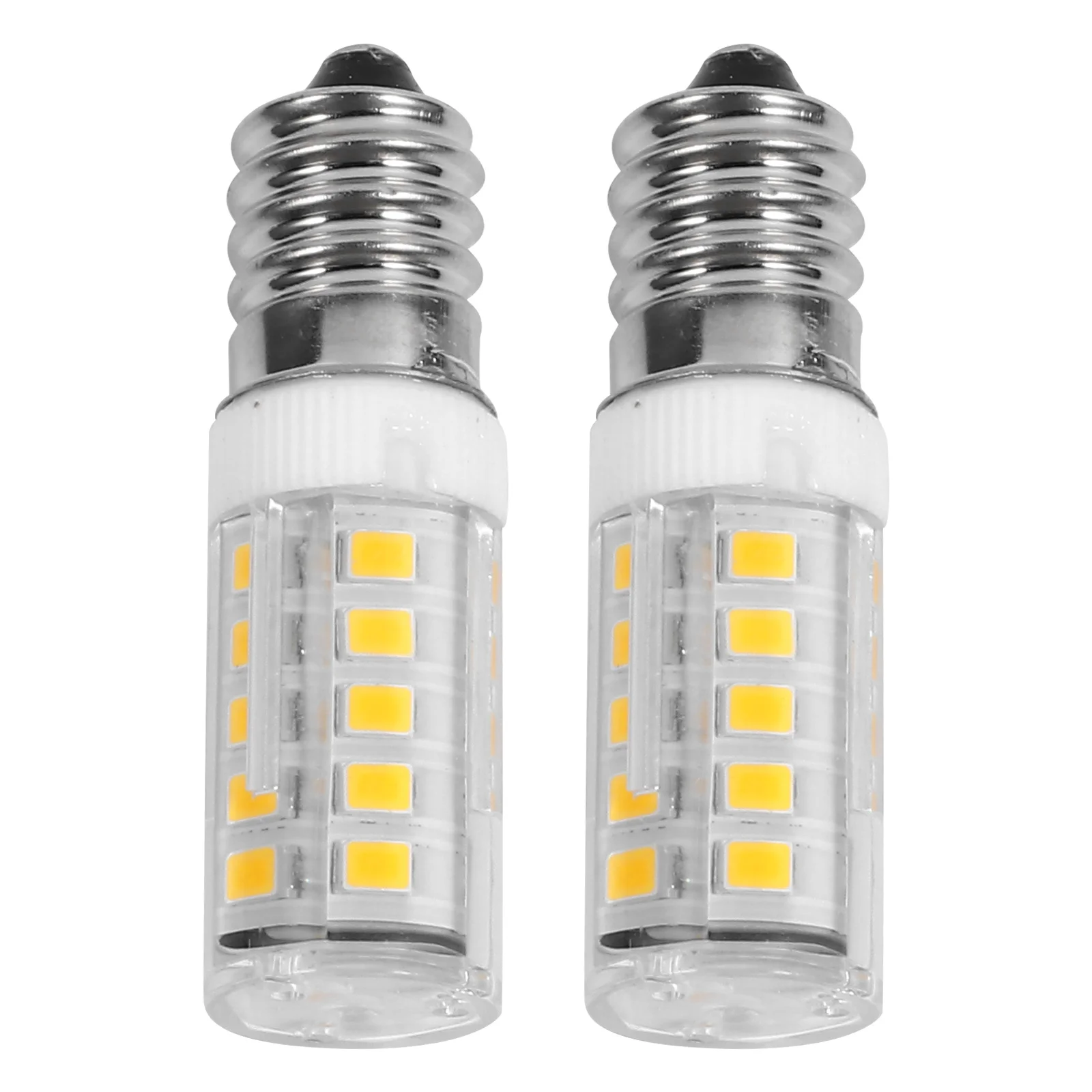 

2Pcs LED Light Bulb Bundle 4W E14 Warm White for Kitchen Cabinet Ventilator Sewing Machine Easy Install Replacement