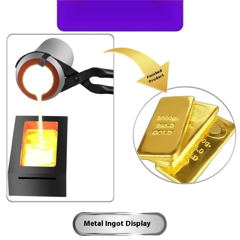 Electric Chain Tilt Split-Type Induction Furnace Metal Melting Large Capacity Equipment Direct