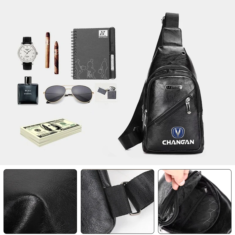 

Car Chest Bag Crossbody Shoulder Bags Travel Pack For Changan CS75 CS35 CS15 CS95 RAETON CX70 CS55 Plus EADO CX20 CS15EV