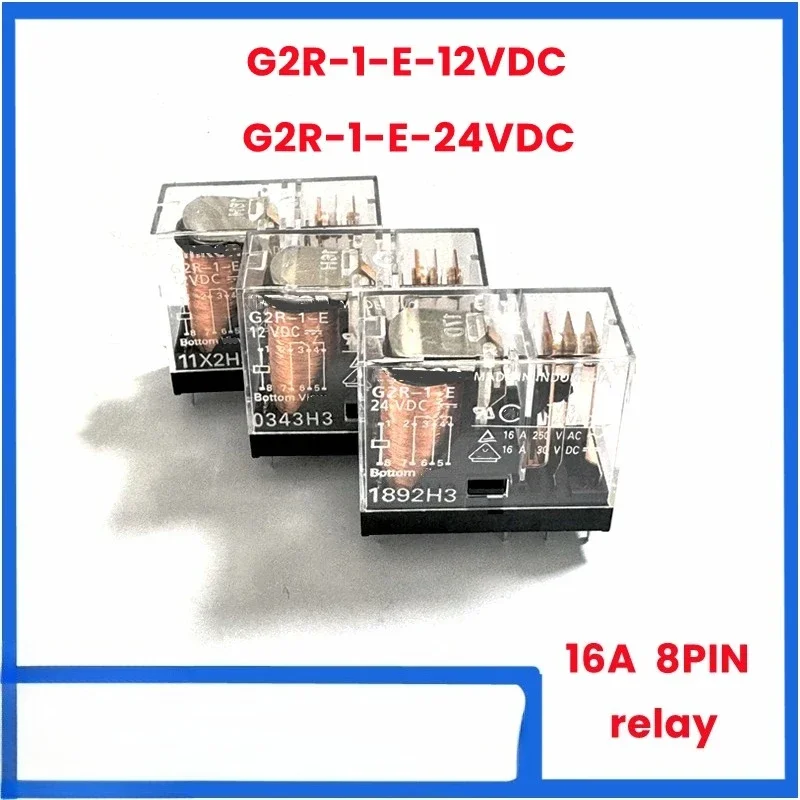 

1PCS G2R-1-E-12VDC G2R-1-E-24VDC 12V 24V DIP-8 One open one close 8-pin 16A relay fast shipping