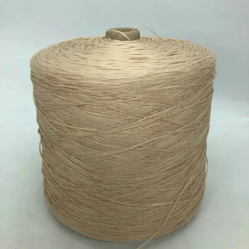 250g/Roll Summer Straw Hat Bag Material Hook Line Ultra Fine Natural Raffia Thread Cotton Woven Grass Knitted DIY Handmade