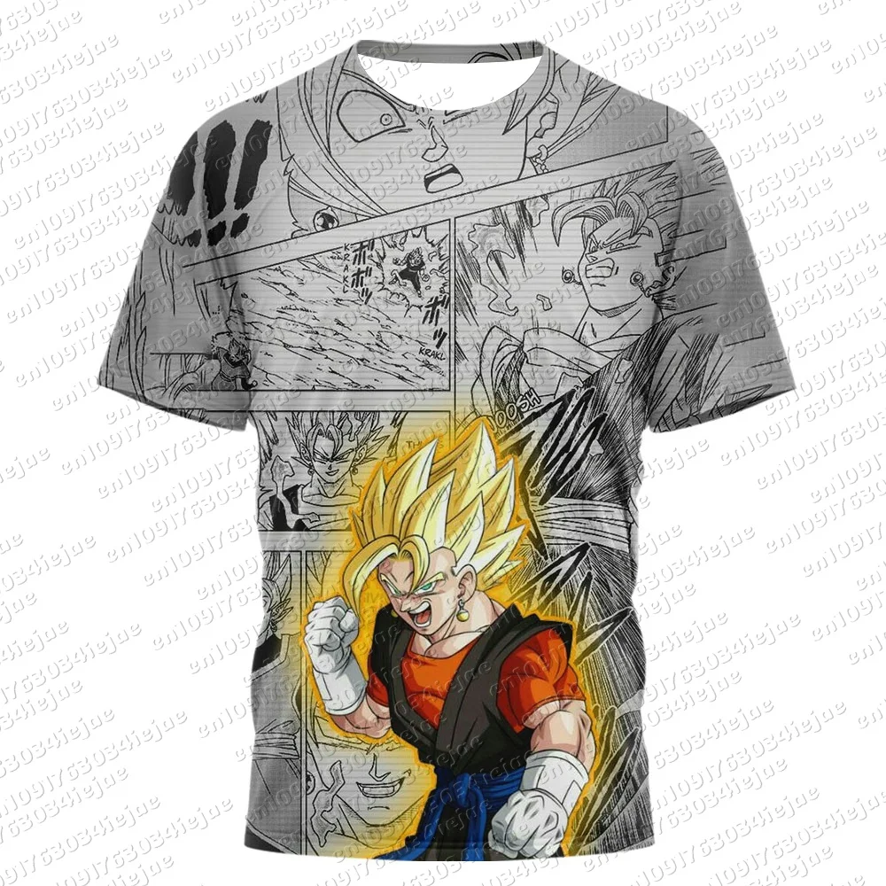 Dragon Ball Kid Super Goku Ultra Instinct 3D-Druck T-Shirt Unisex Comic-Panel Grafik Streetwear Alltagsoutfit für Anime-Fans – Detail 9