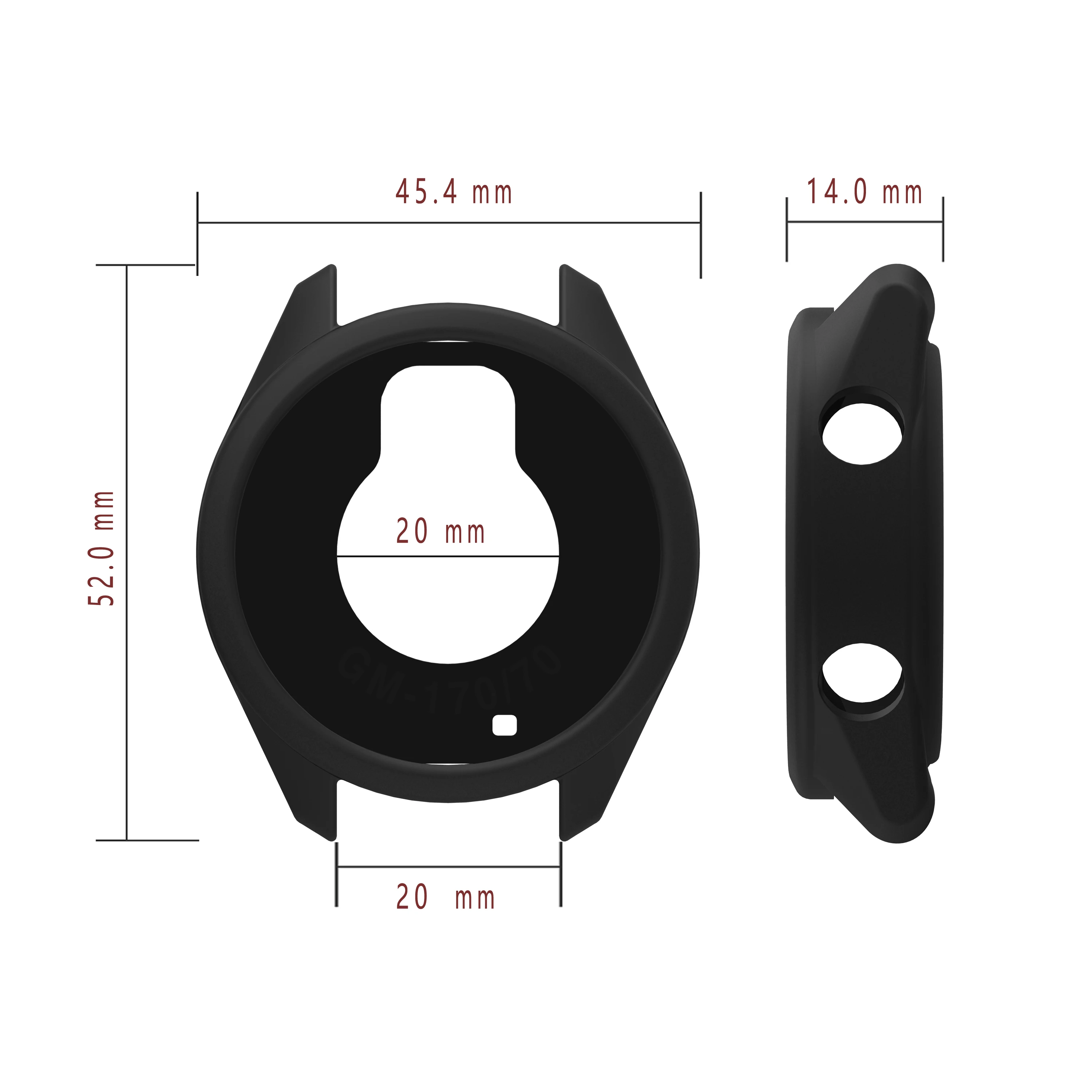 Silikon-Schutzhülle für Garmin Forerunner 70 170, Ersatzzubehör, Rahmenhüllen, Displayschutzhülle – Detail 5