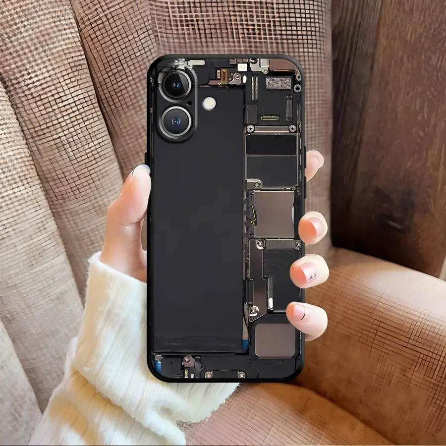 حافظة لهاتف آيفون 13 12 11 17 Pro Max 17Air 7 8 XR XS Max 15 16 14 Plus غطاء هاتف ناعم أسود الطريق الإبداع #6