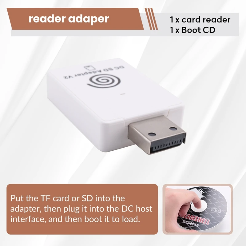 N15R-SD/TF Card Adapter Reader For SEGA Dreamcast And CD With Dreamshell Boot Loader Read Games For DC Dreamcast Consoles