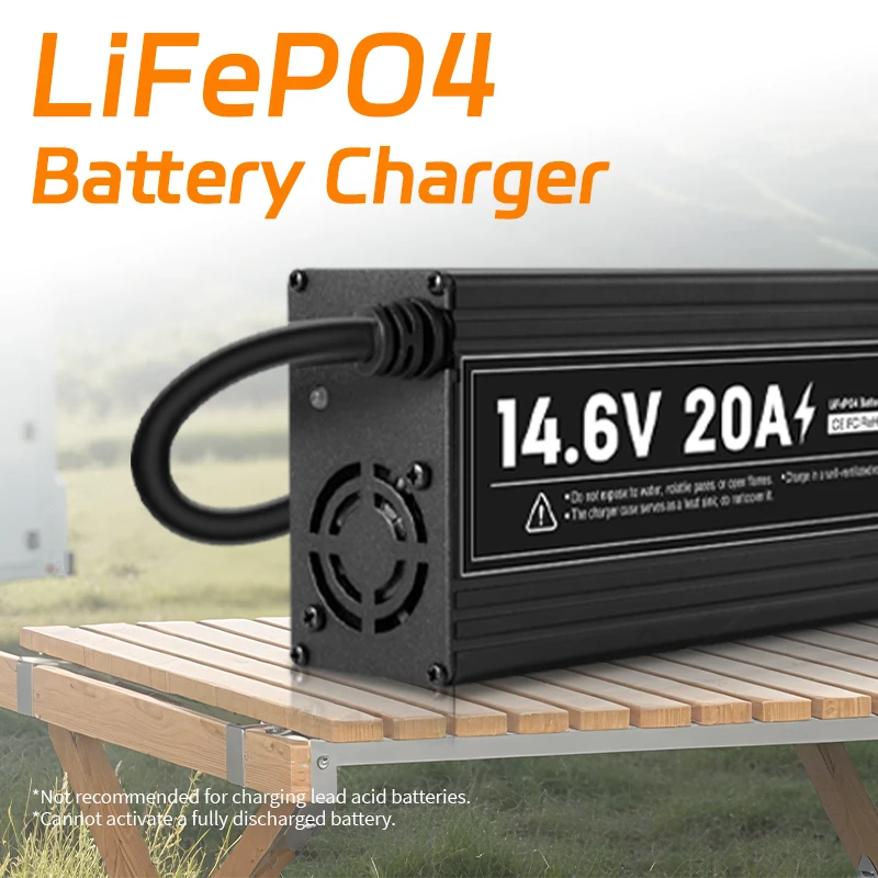 Зарядное устройство LiFePO4 14,6 В 29,2 В 43,8 В 10 А/20 А/30 А для аккумуляторов Lifepo4 12 В, 24 В, 36 В