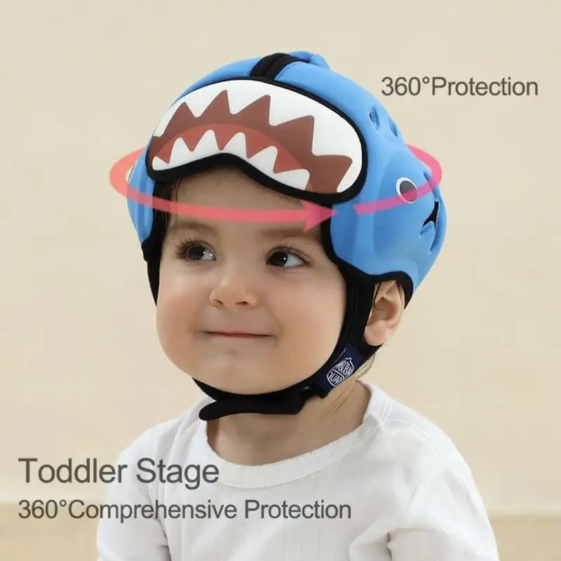 Baby Safety Helmets Breathable Hat for Crawling and Walking Ages 6 to 24 Months 425F