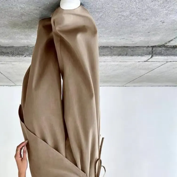 Irregular Suit Women's Loose Thin High-end Capris Wide-leg Pants