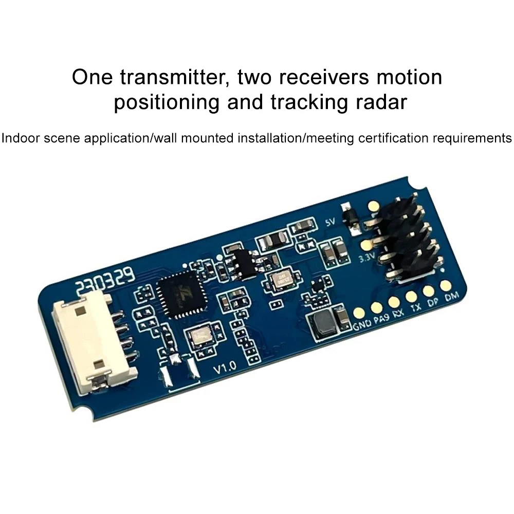 DC 5V Mini HLK-LD2450 24G Smart Home Motion Target Tracking Radar Sensor Module Test Distance Angle Speed