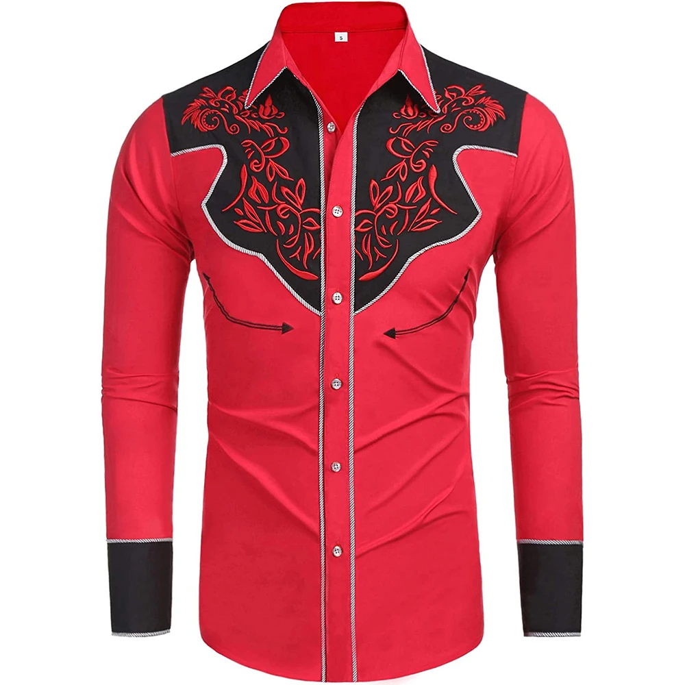 

Clothes Men Tops Button Down Casual Comfortabe Dress Shirt Fashion Long Sleeve Loose Slim Printed Shirts Blouse Brand