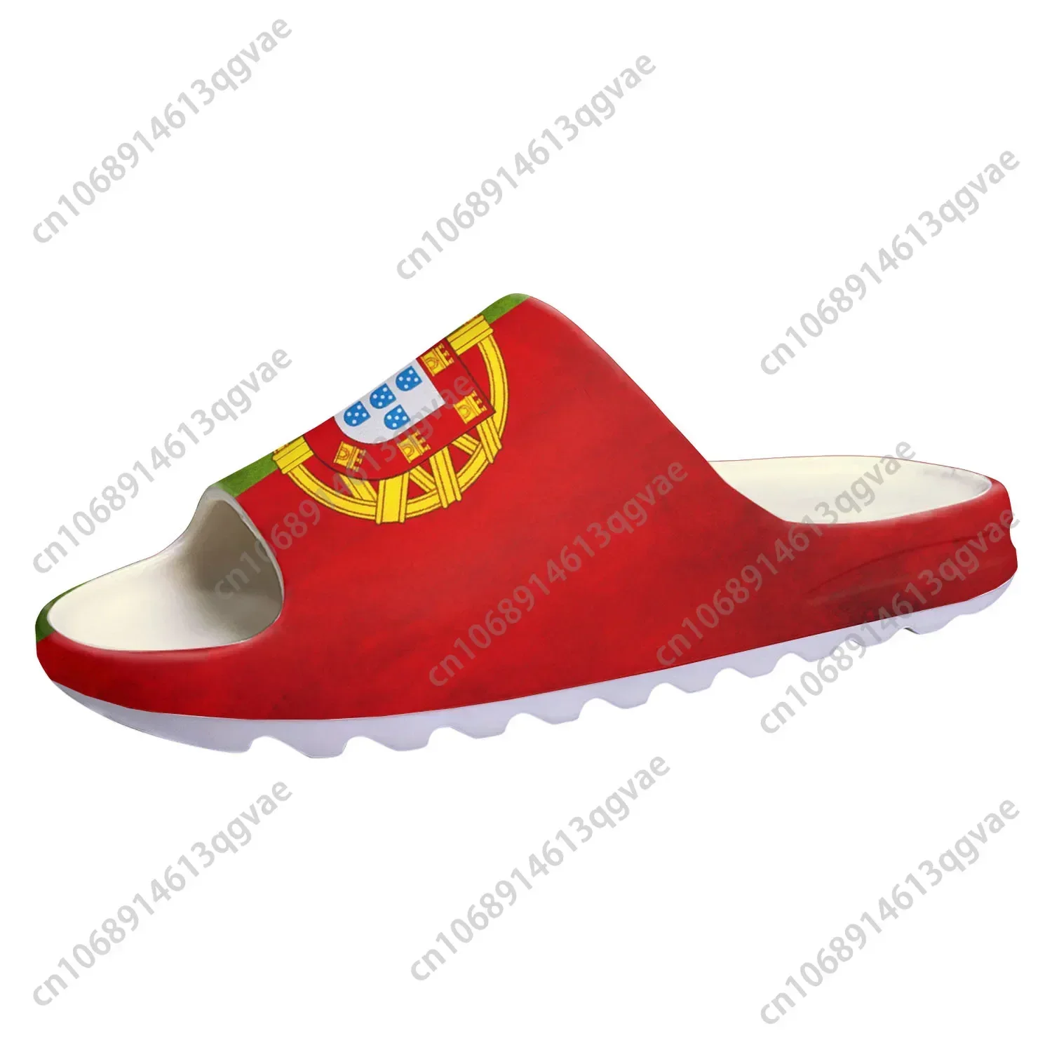 Portugal Flag Soft Sole Sllipers Home Clogs Step on Water Shoes Mens Womens Teenager Bathroom Beach Customize on Shit Sandals
