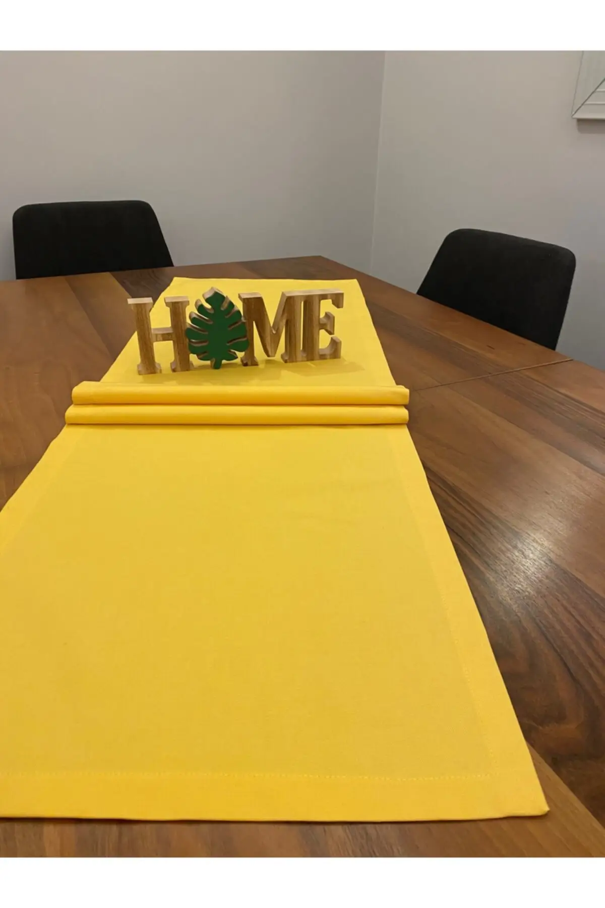 Yellow Rectangle Runner Tablecloth. Kitchen, Table Accessory, Plate Base, Dining Room Fabric: 100% cotton