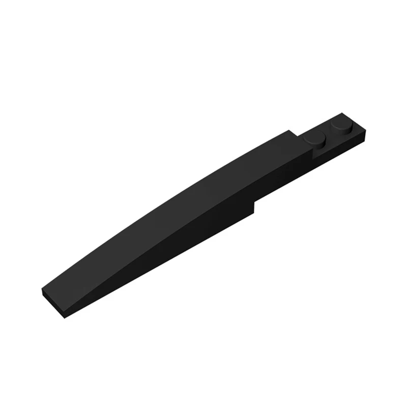 Gobricks 1PC 13731 벽돌 곡선 10x1 비대칭 부품 내부 능선 85970 빌딩 블록과 호환 어린이를위한 크리 에이 티브 장난감