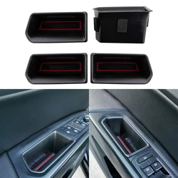 For Volkswagen VW Teramont Atlas 2017 2018 2019 Car Inner Side Door Handle Armrests Storage Organizer Box Cover Accessories