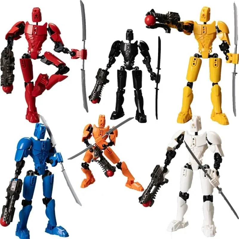 Upgraded Titan 13 Action Figure, Dummy 13 Action Figure T13 Action Figures 3D Printed Multi-Jointed Movable