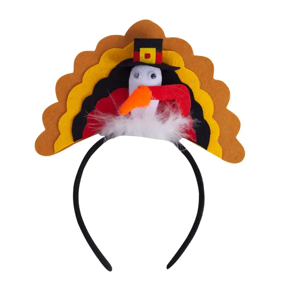 10pcs Thanksgiving Decoration Turkey Headbands Holiday Party Accessories