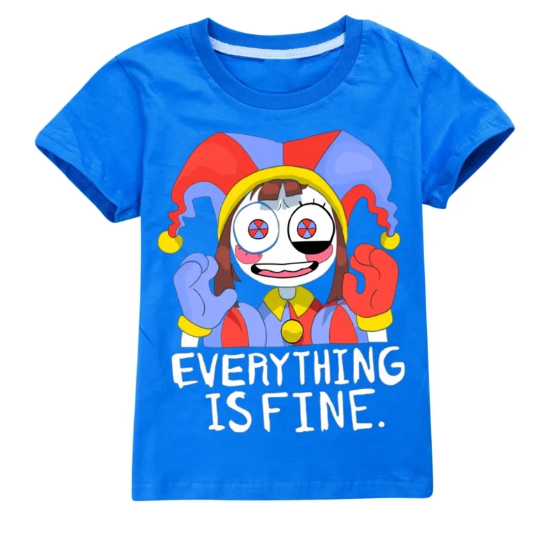 Kids ClothesThe Amazing Digital Circus New Baby Boys Girls Summer Tees Kids  Cartoon TShirt Children Cotton Short Sleeve Tops