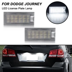 Lampa podświetlająca numer tablicy rejestracyjnej LED do Dodge Journey Fiat Freemont 2 szt. Z canbusem zastępują numer OE: 68188219AA