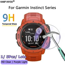 For Garmin Instinct 2 2S Solar Surf Tide Tactical Esports Clear / Anti Purple Light 2.5D Tempered Glass Screen Protector Film