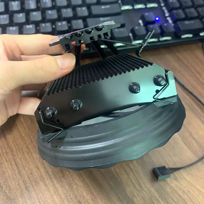 Воздушный охладитель процессора X99 с 4 тепловыми трубками, 3-контактный/4-контактный вентилятор для Intel LGA 775 1366 1150 1151 1155 1200 1700 2011 X79 AMD