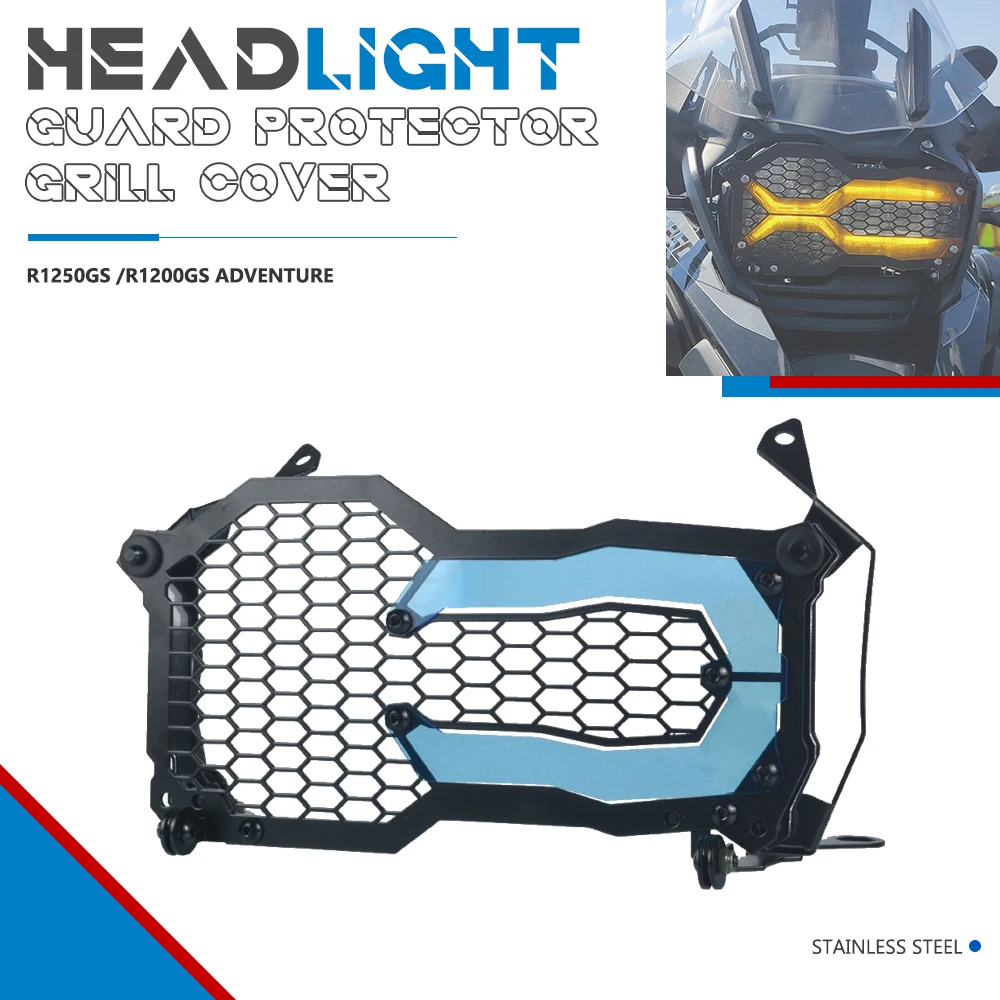 

Accessories Headlight Protection Grille For BMW R1200GS R1250GS LC Adventure Shield Protector Headlamp Mesh Grill Cover Guard