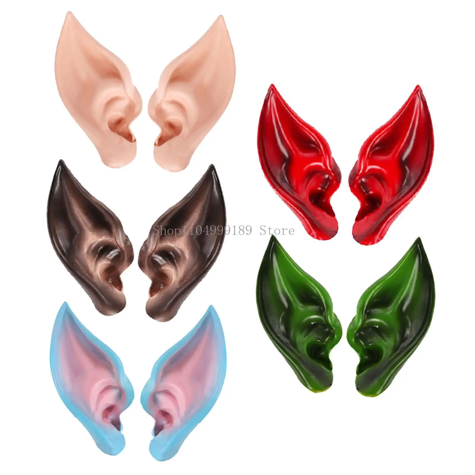 

Creative Fairy Ears Halloween Carnival Dress up Costume Costumes Live Broadcast Props Fairy Elven Vampire Fake Ear Cosplay Props