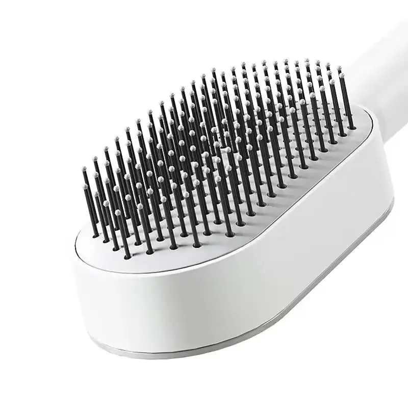 Self Cleaning Hair Brush For Women One-key Cleaning Hair Loss Airbag Massage Scalp Comb Anti-Static Hairbrush Dropshipping