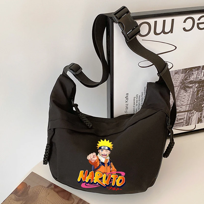 

Naruto Boy Shoulder Bag Anime Character Print Crossbody Bag Man Portable Handbag Male Fashion Chest Pouch Cartoon Birthday Gift