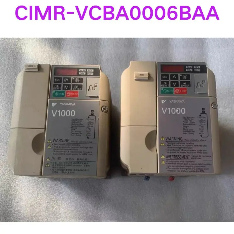 

Used CIMR-VCBA0006BAA frequency converter Functional test OK