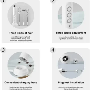 Şarj edilebilir akülü elektrikli süt köpürtücü, El köpük makinesi Cappuccino, sıcak Çikolata, USB Rechargea, 3-speed 8 en çok satılan, meyan kökü, tatlı-no. 1