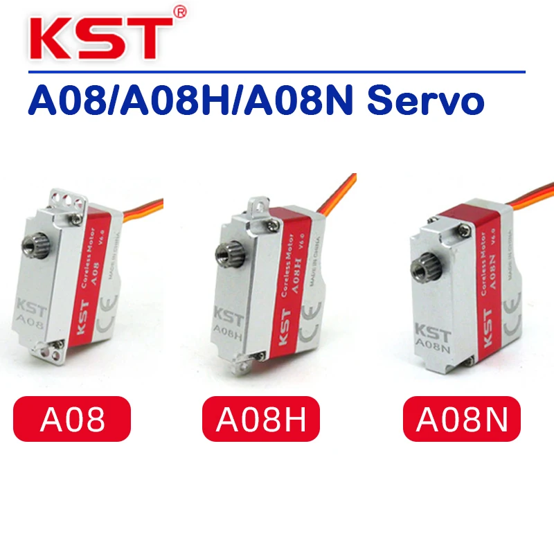 

KST A08 Series Servos A08/A08H/A08N Coreless Motor V6.0 All Metal Miniature Digital High Voltage Servos