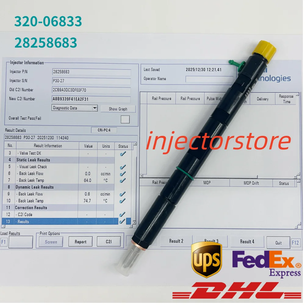 320-06833 New Common Rail Diesel Fuel Injector 28258683 for J/C-B  Diesel Engine 32006833