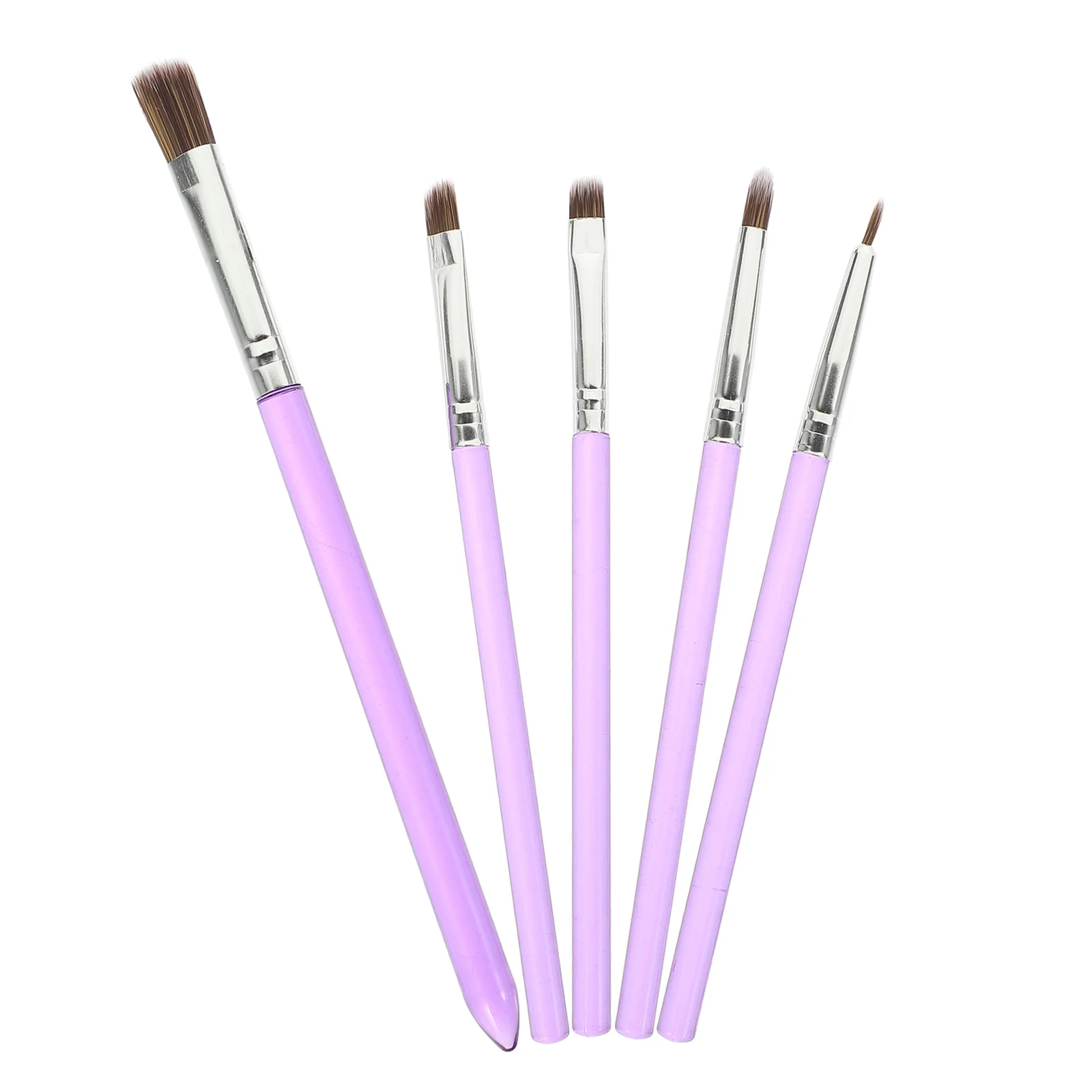 

5pcs Cake Paint Brushes Plastic Nylon Baking Decorating Tools Painting Modeling Chocolate Dessert Fondant Watercolor