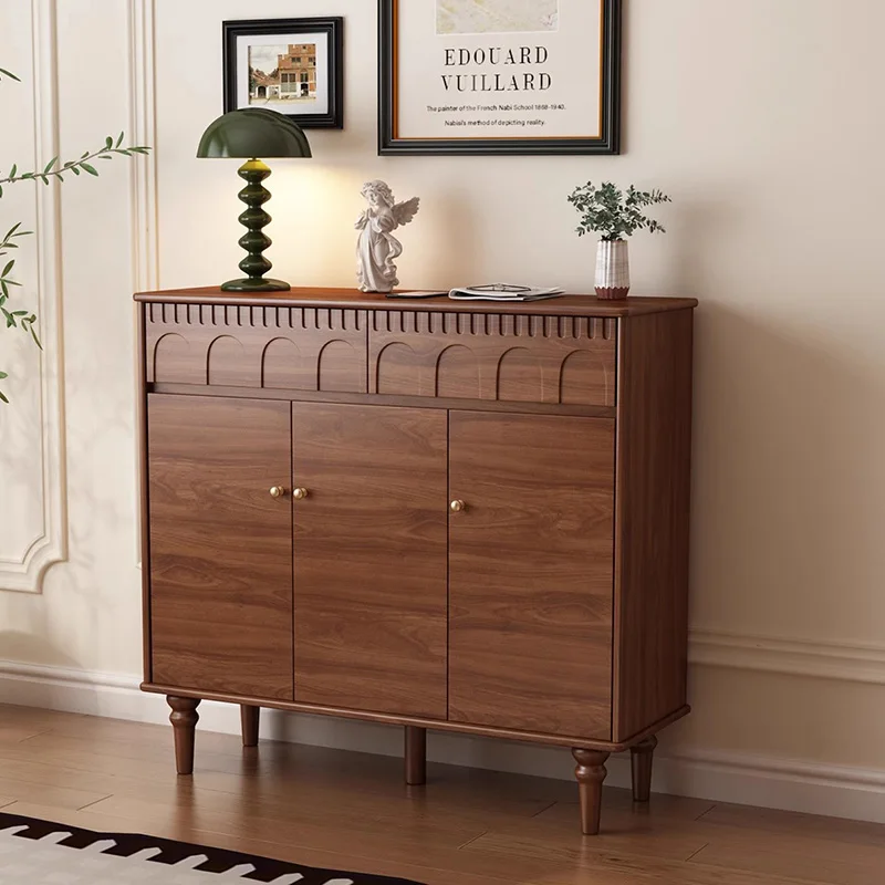 

Wooden Organizer Shoe Cabinet Storage Mobile Designer Slippers Drawers Shoe Shelf Modern Luxury Muebles Shoemakers Furniture