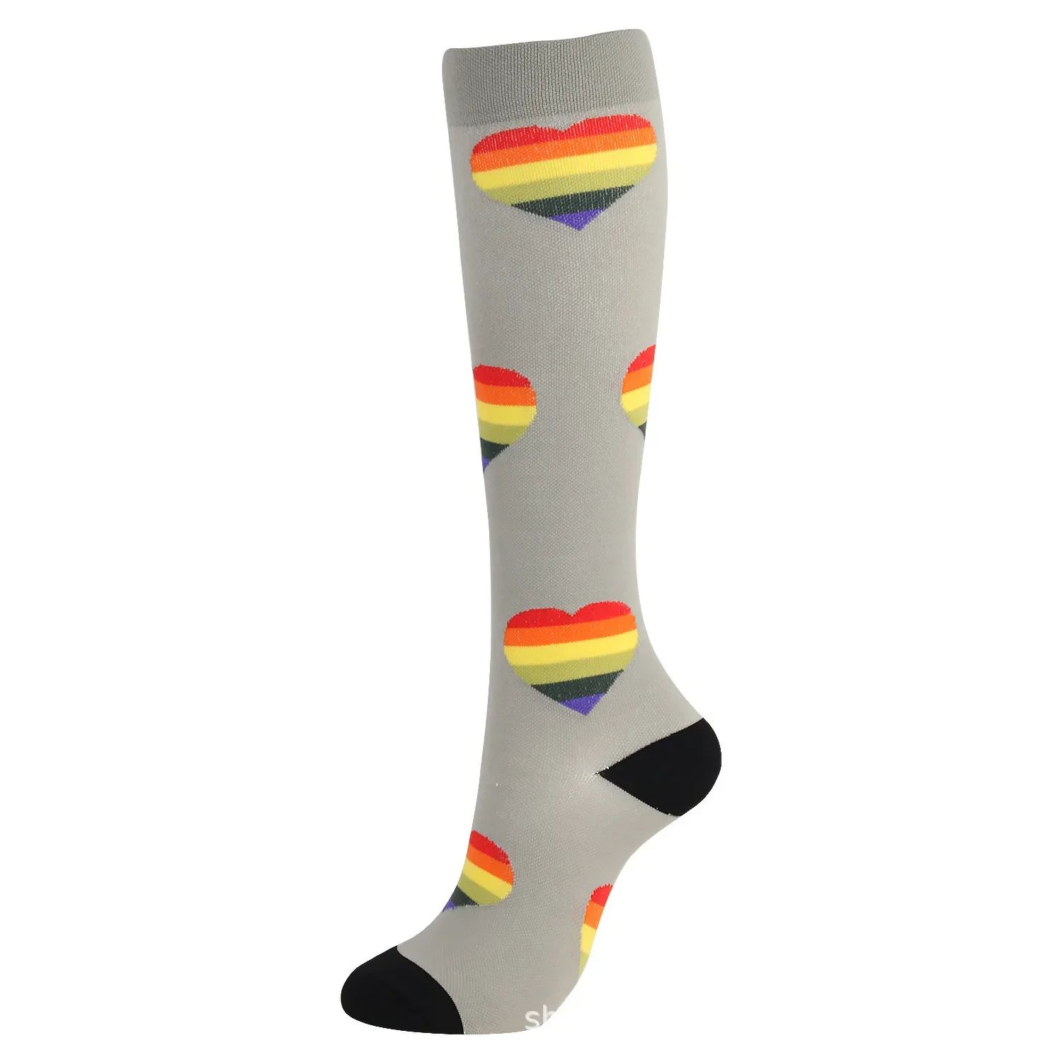 Sport Kompression Socken Multicolor Kompression Socken Spaß Muster Halloween Ballon Punkt Bein Druck Lauf Reiten