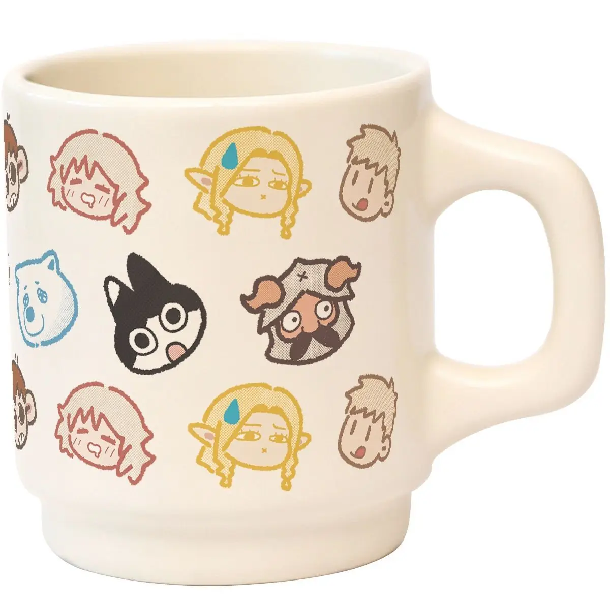 Delicious in Dungeon Marcille Chilchuck Falin Ceramic Mug Large Capacity Drinking Cup High Color Cartoon Cute Couple Coffee Cup view 3
