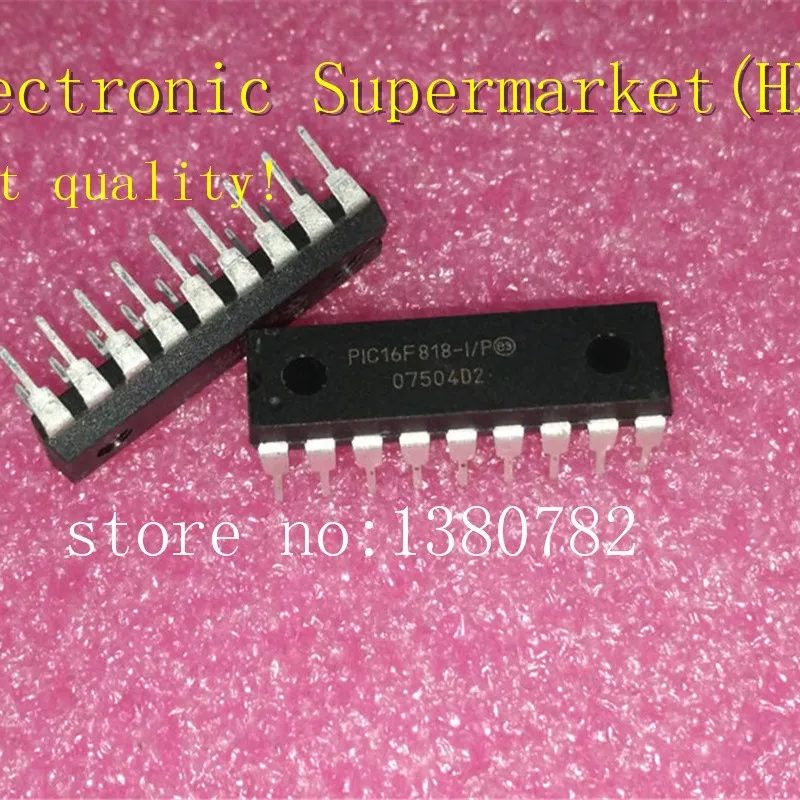 Free Shipping 10pcs/lots PIC16F818-I/P PIC16F818 DIP-18 New original IC In stock!