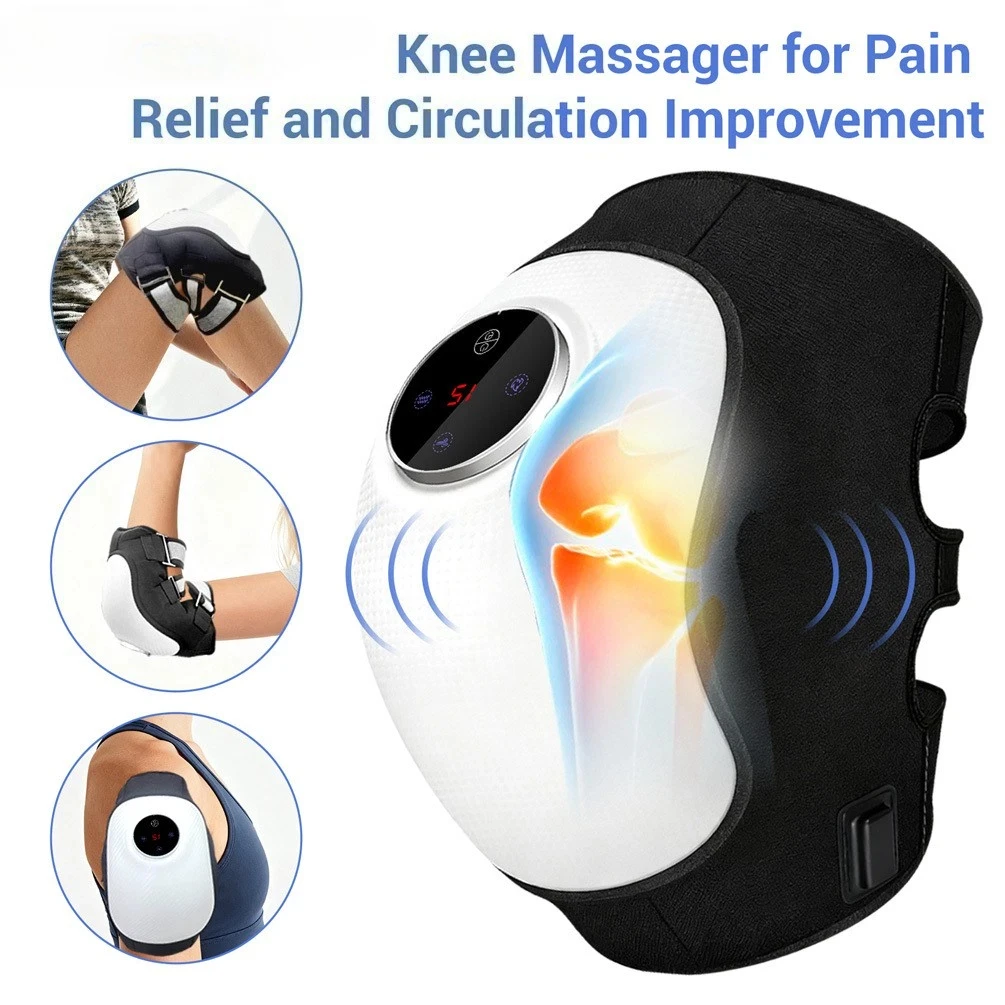 

Frovab Wireless Knee Massager Heat Vibration Red Light Therapy Pad Cordless Physiotherapy for Arthritis Joint Knee Pain Relief
