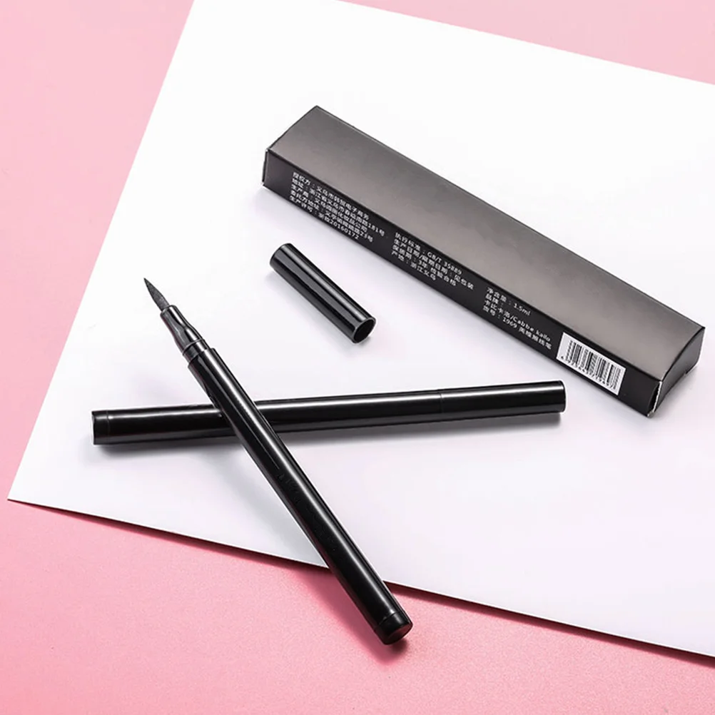 Stylo Eyeliner liquide noir imperméable, pointe Fine, séchage rapide, anti-taches, crayon de maquillage pour les yeux, longue durée, attrayant, 5 pièces