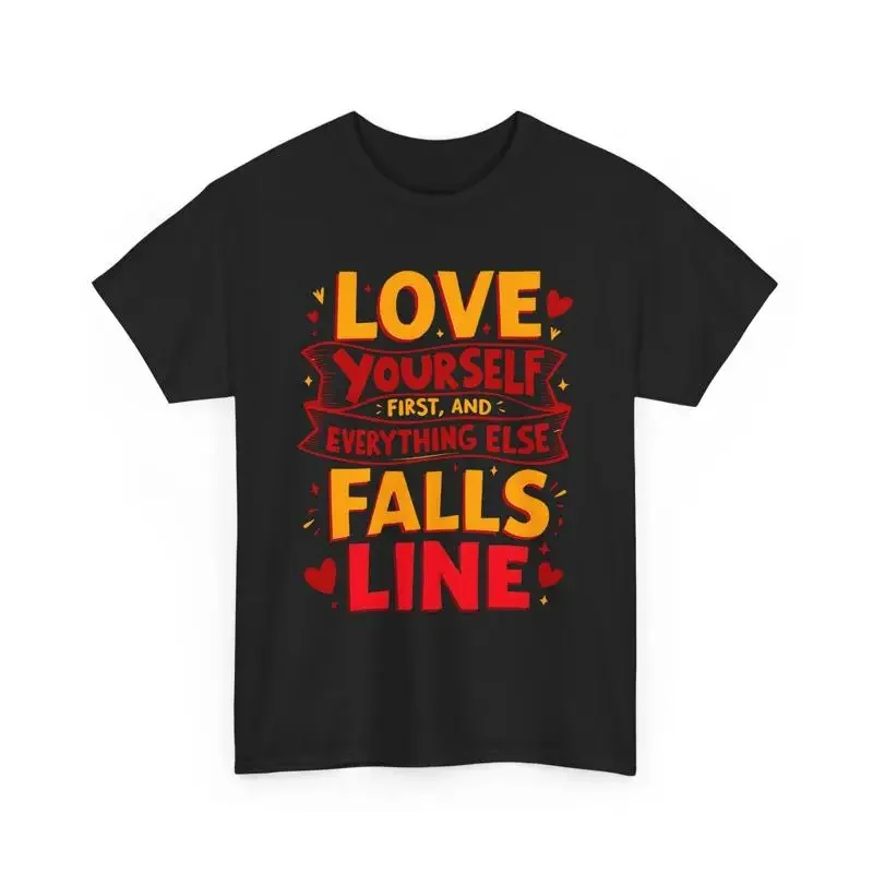 T-shirt Motivationnel et Inspirant « Aime-toi toi-même » – Affirmation Positive
